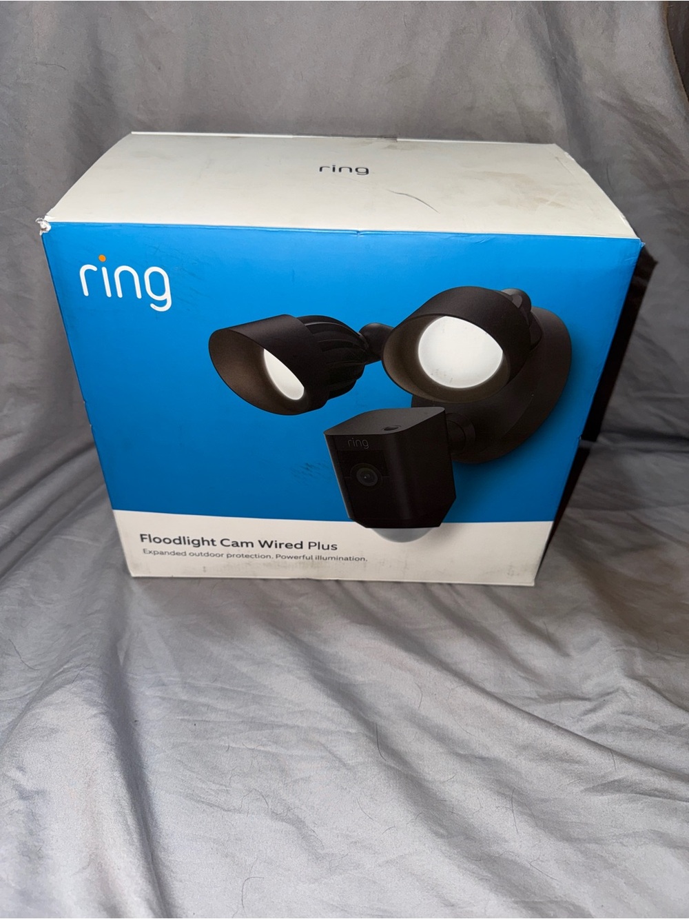 Ring Floodlight Camera Wired Plus - Black